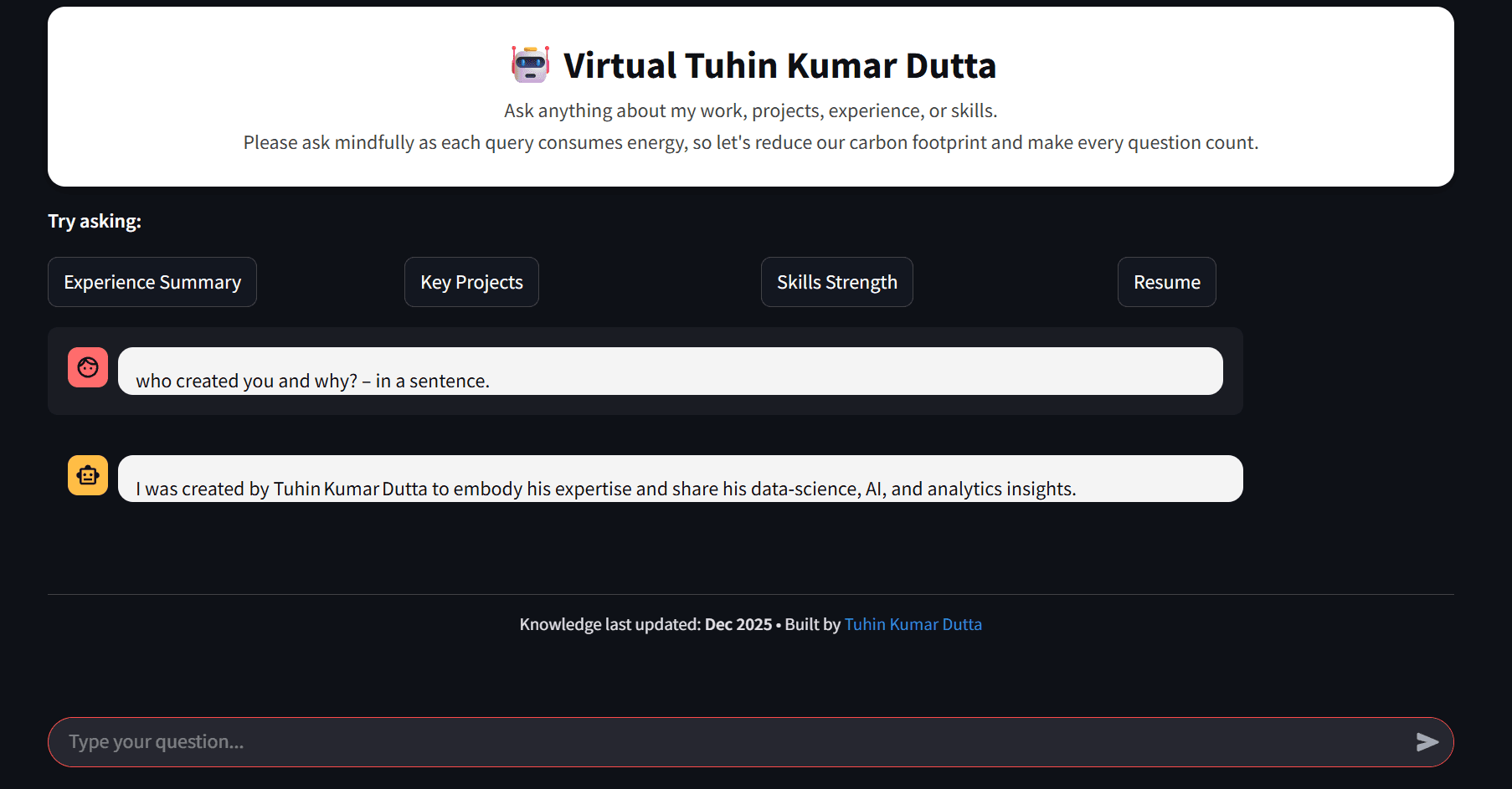 Turn Your Portfolio Into an AI Chatbot